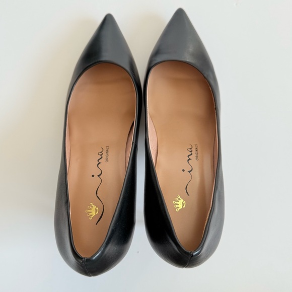 Nina Originals Black Pointed Toe Pump Heels size 8.5 - Picture 7 of 7